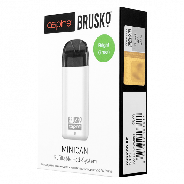 Электронная сигарета Brusko - Minican (350 mAh, Светло-Зелёный) купить в Челябинске