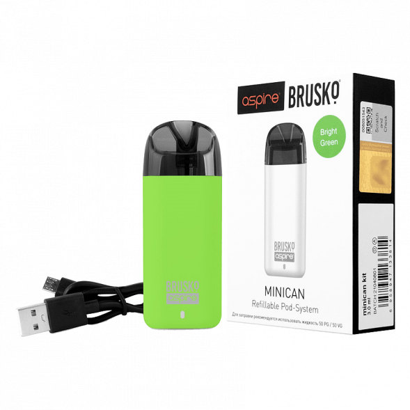 Электронная сигарета Brusko - Minican (350 mAh, Светло-Зелёный) купить в Челябинске