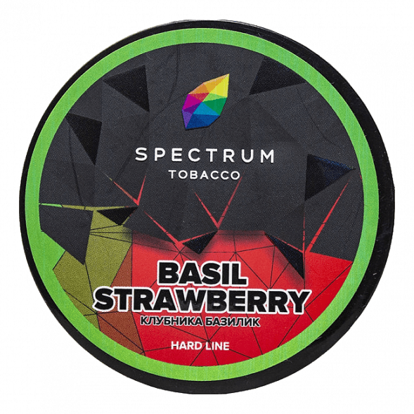 Табак Spectrum Hard - Basil Strawberry (Клубника Базилик, 200 грамм) купить в Челябинске