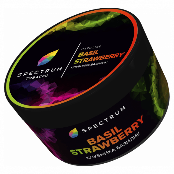Табак Spectrum Hard - Basil Strawberry (Клубника Базилик, 200 грамм) купить в Челябинске