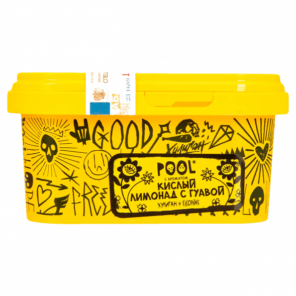 Табак Хулиган - POOL (Кислый Лимонад с Гуавой, 200 грамм) купить в Челябинске