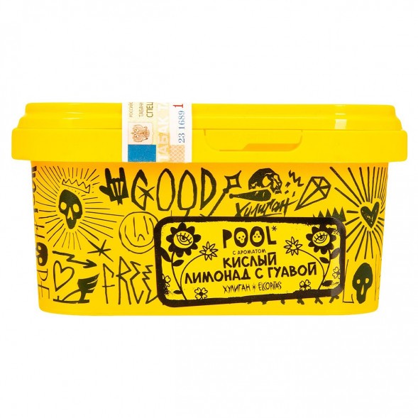 Табак Хулиган - POOL (Кислый Лимонад с Гуавой, 200 грамм) купить в Челябинске