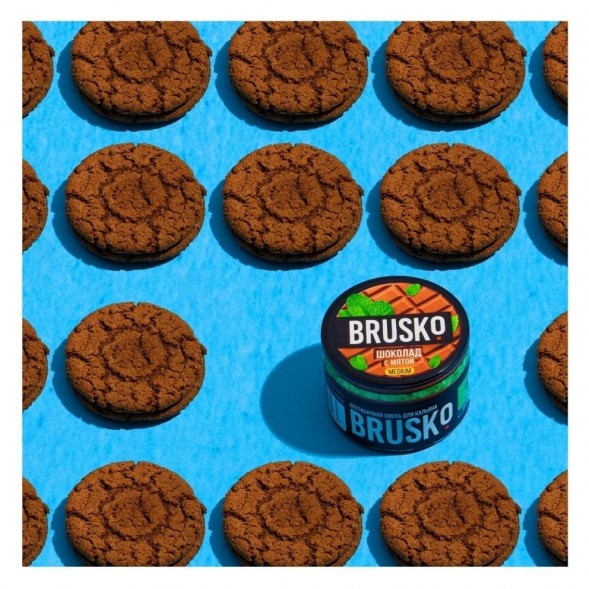 Смесь Brusko Medium - Шоколад с Мятой (250 грамм) купить в Челябинске