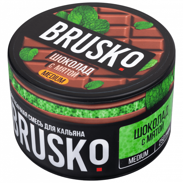 Смесь Brusko Medium - Шоколад с Мятой (250 грамм) купить в Челябинске