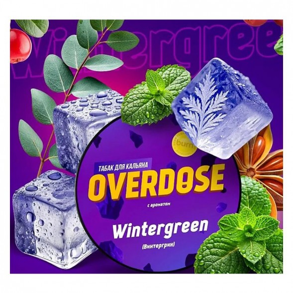 Табак Overdose - Wintergreen (Винтергрин, 100 грамм) купить в Челябинске