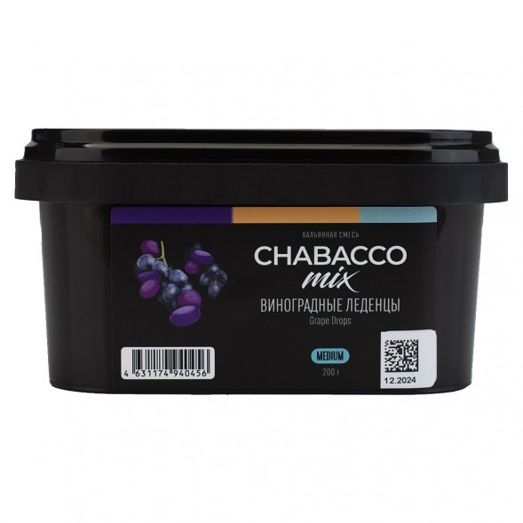 Смесь Chabacco MIX MEDIUM - Grape Drops (Виноградные Леденцы, 200 грамм) купить в Челябинске