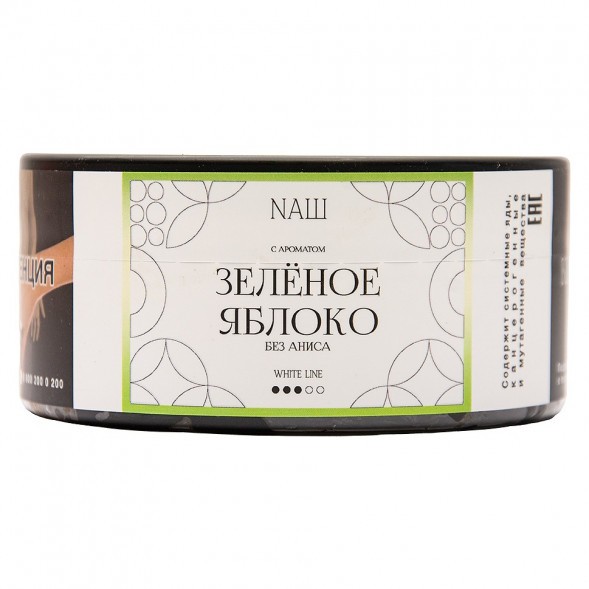 Табак NАШ WHITE - Зелёное Яблоко (100 грамм) купить в Челябинске