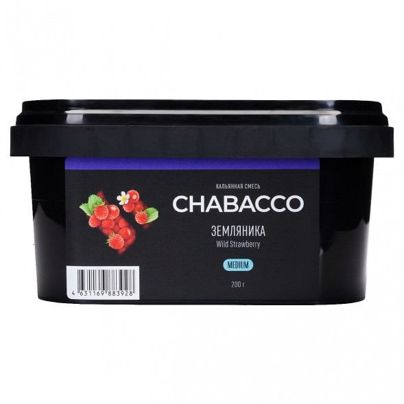 Смесь Chabacco MEDIUM - Wild Strawberry (Земляника, 200 грамм) купить в Челябинске