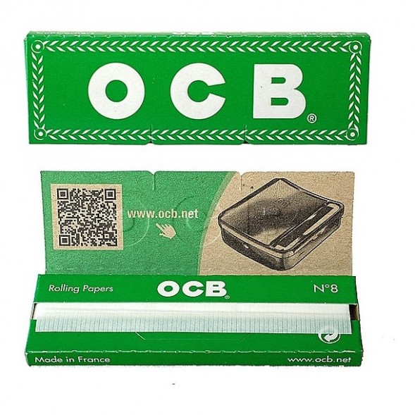 Бумага для самокруток OCB - №8 Green (50штук/25) купить в Челябинске