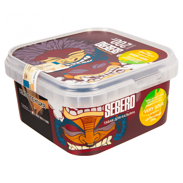 Табак Sebero - Very Sour (Цитрусовый Шок, 200 грамм) купить в Челябинске