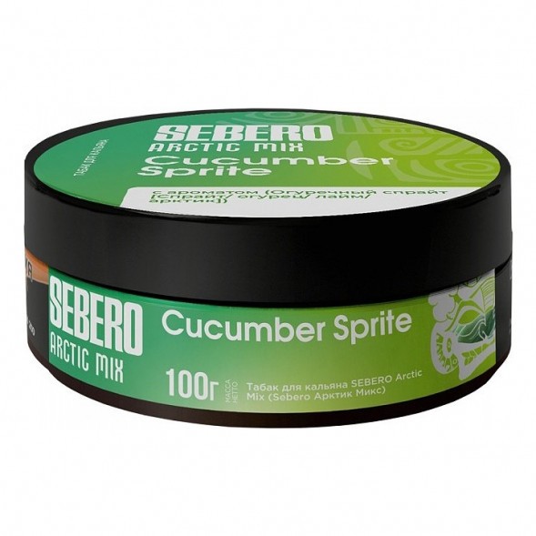 Табак Sebero Arctic Mix - Cucumber Sprite (Огуречный Спрайт, 100 грамм) купить в Челябинске