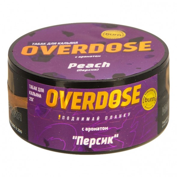 Табак Overdose - Peach (Персик, 25 грамм) купить в Челябинске