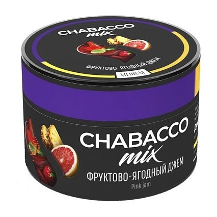 Смесь Chabacco MIX MEDIUM - Pink Jam (Фруктово-Ягодный Джем, 40 грамм) купить в Челябинске