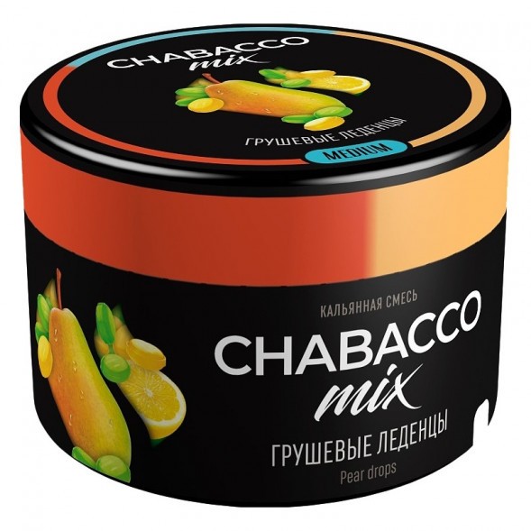 Смесь Chabacco MIX MEDIUM - Pear Drops (Грушевые Леденцы, 40 грамм) купить в Челябинске