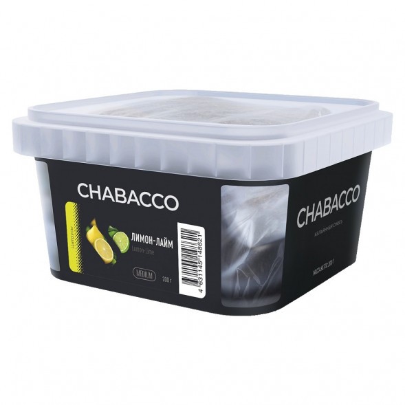 Смесь Chabacco MEDIUM - Lemon-Lime (Лимон - Лайм, 200 грамм) купить в Челябинске