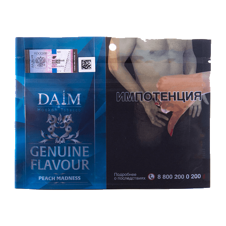 Табак Daim - Peach Madness (Персиковое Безумие, 100 грамм) купить в Челябинске