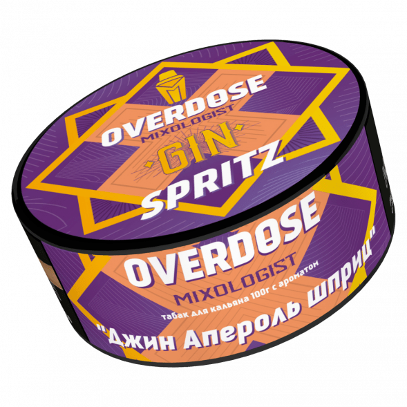 Табак Overdose - Gin Spritz (Джин Апероль Шприц, 100 грамм) купить в Челябинске