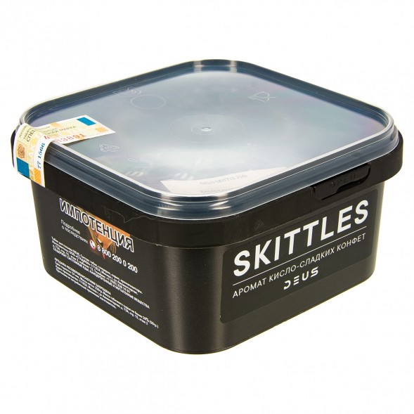 Табак Deus - Skittles (Кисло-Сладкие Конфеты, 250 грамм) купить в Челябинске