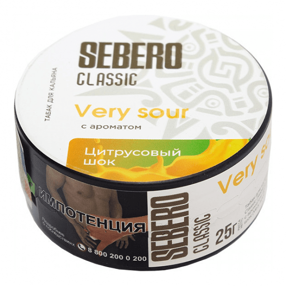 Табак Sebero - Very Sour (Цитрусовый Шок, 25 грамм) купить в Челябинске