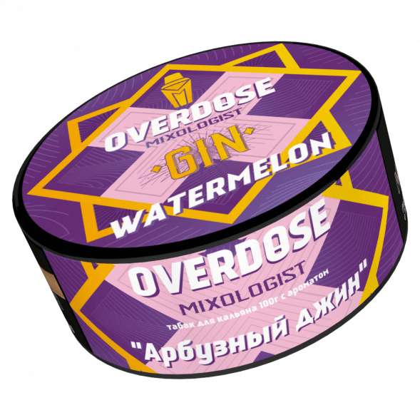 Табак Overdose - Gin Watermelon (Арбузный Джин, 100 грамм) купить в Челябинске