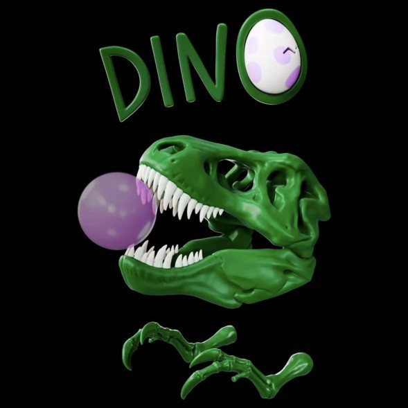 Табак Хулиган - DINO (Мятная Жвачка, 25 грамм) купить в Челябинске