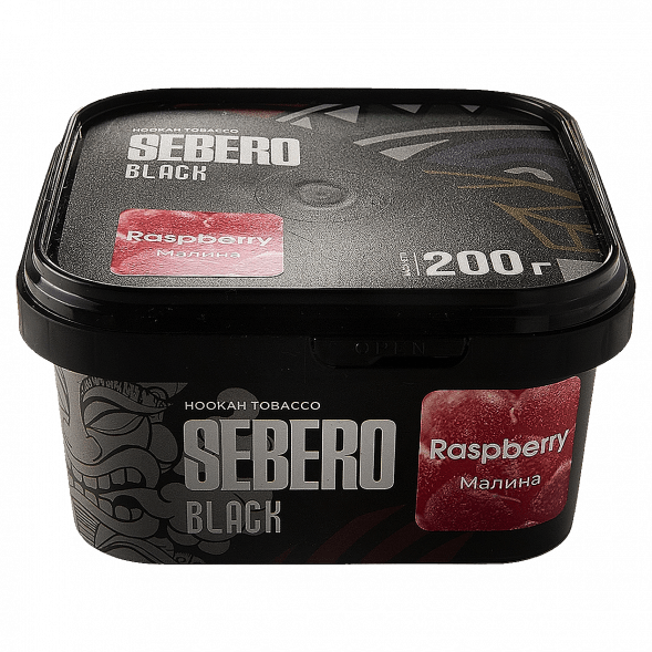 Табак Sebero Black - Raspberry (Малина, 200 грамм) купить в Челябинске
