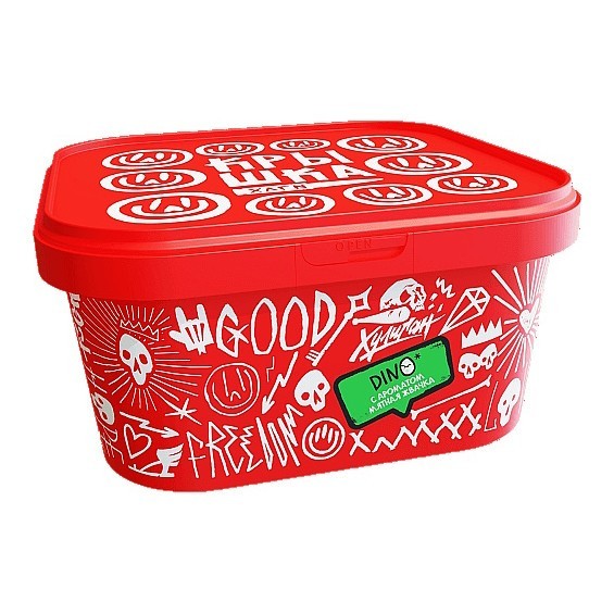 Табак Хулиган - DINO (Мятная Жвачка, 200 грамм) купить в Челябинске