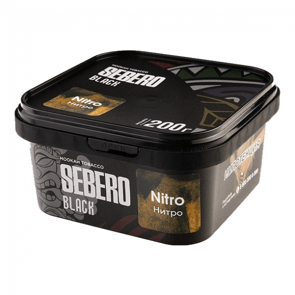 Табак Sebero Black - Nitro (Нитро, 200 грамм) купить в Челябинске