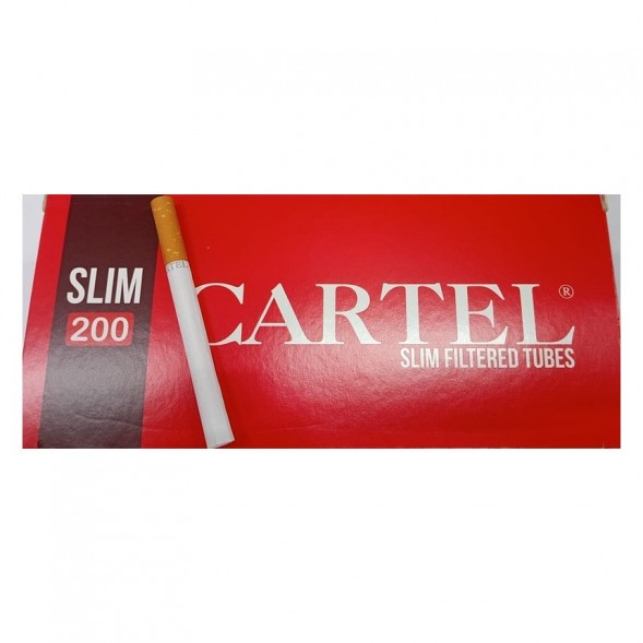 Гильзы сигаретные Cartel - Slim Red 84x17мм (200 штук) купить в Челябинске