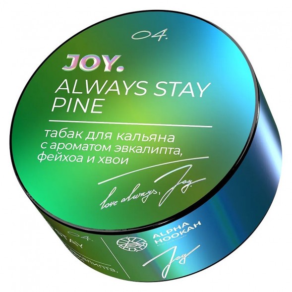 Табак Joy - Always Stay Pine (Эвкалипт, Фейхоа и Хвоя, 25 грамм) купить в Челябинске