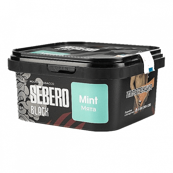 Табак Sebero Black - Mint (Мята, 200 грамм) купить в Челябинске