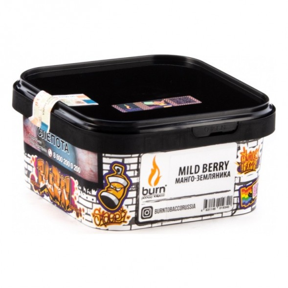 Табак Burn - Mild Berry (Манго - Земляника, 200 грамм) купить в Челябинске