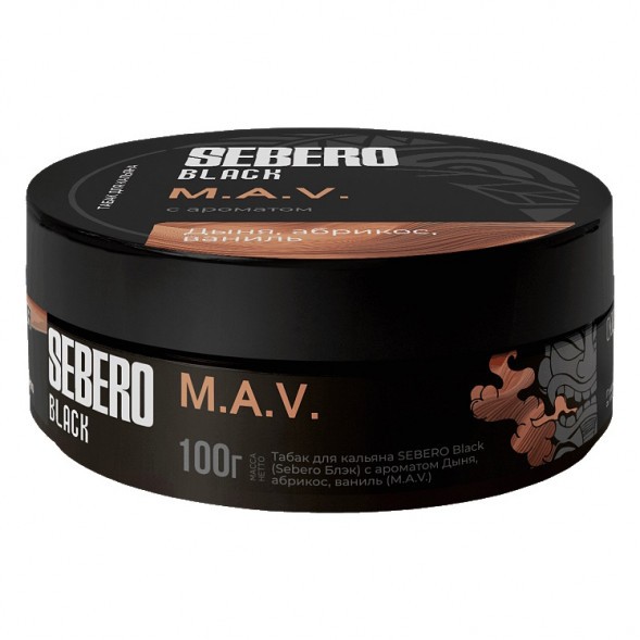 Табак Sebero Black - M.A.V. (Дыня, Абрикос, Ваниль, 100 грамм) купить в Челябинске