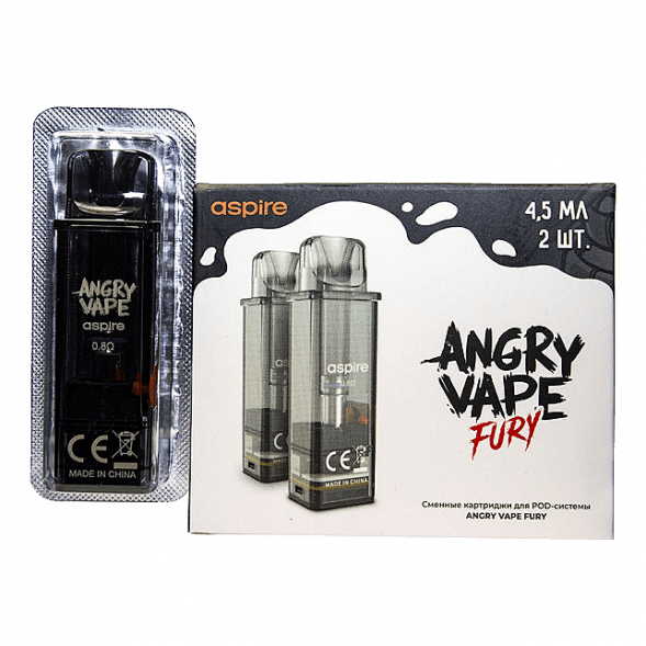 Сменный картридж Brusko - Angry Vape Fury (0.8 Ом, 2 шт.) купить в Челябинске