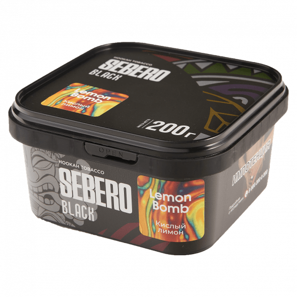 Табак Sebero Black - Lemon Bomb (Кислый Лимон, 200 грамм) купить в Челябинске