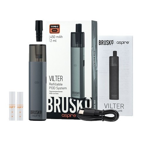 Электронная сигарета Brusko - Vilter (Серый) купить в Челябинске