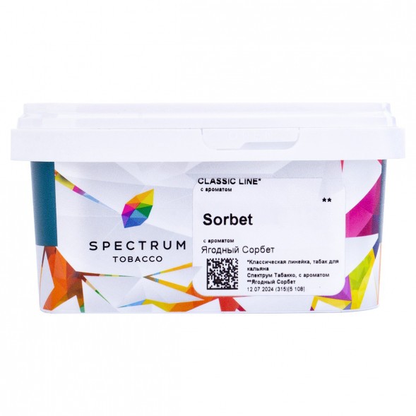 Табак Spectrum - Sorbet (Сорбет, 200 грамм) купить в Челябинске