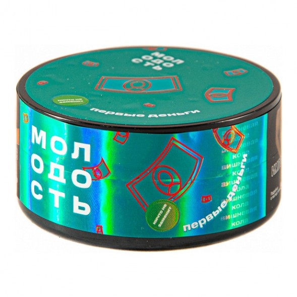 Табак Молодость - Первые Деньги (Вишнёвая Кола, 25 грамм) купить в Челябинске
