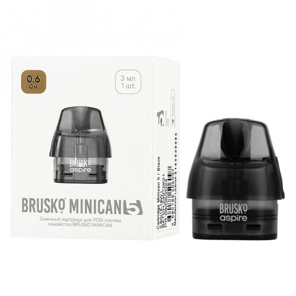 Сменный картридж Brusko - Minican 5 (0.6 Ом) купить в Челябинске