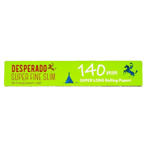 Бумага для самокруток Desperado - Super Fine Slim Super Long 140мм (32 штук) купить в Челябинске