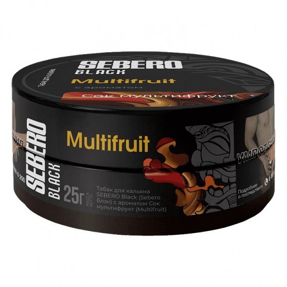 Табак Sebero Black - Multifruit (Сок Мультифрукт, 25 грамм) купить в Челябинске