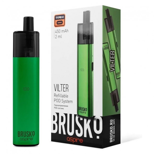 Электронная сигарета Brusko - Vilter (Светло-Зелёный) купить в Челябинске