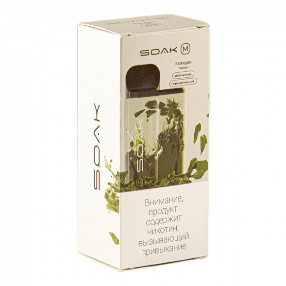 SOAK M - Estragon (Тархун, 4000 затяжек) купить в Челябинске