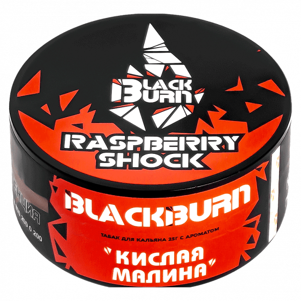 Табак BlackBurn - Raspberry Shock (Кислая Малина, 25 грамм) купить в Челябинске