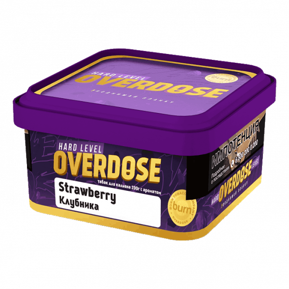 Табак Overdose - Strawberry (Клубника, 200 грамм) купить в Челябинске