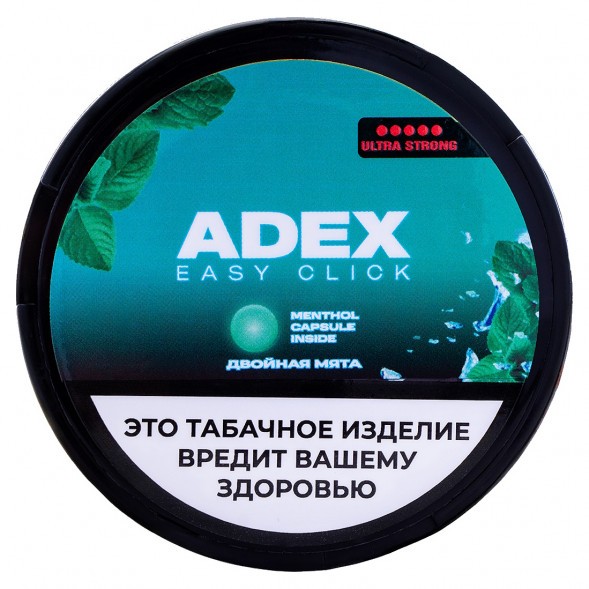 Табак жевательный ADEX ULTRA STRONG WIDE Click - Двойная Мята купить в Челябинске