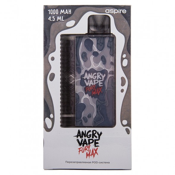 Электронная сигарета Brusko - Angry Vape Fury Max (Чёрный) купить в Челябинске