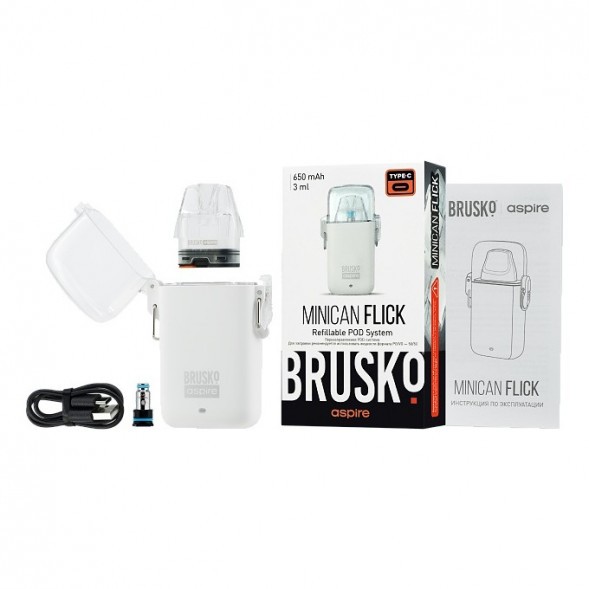 Электронная сигарета Brusko - Minican Flick (Голубой) купить в Челябинске