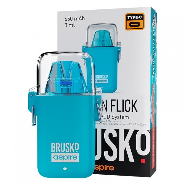 Электронная сигарета Brusko - Minican Flick (Голубой) купить в Челябинске