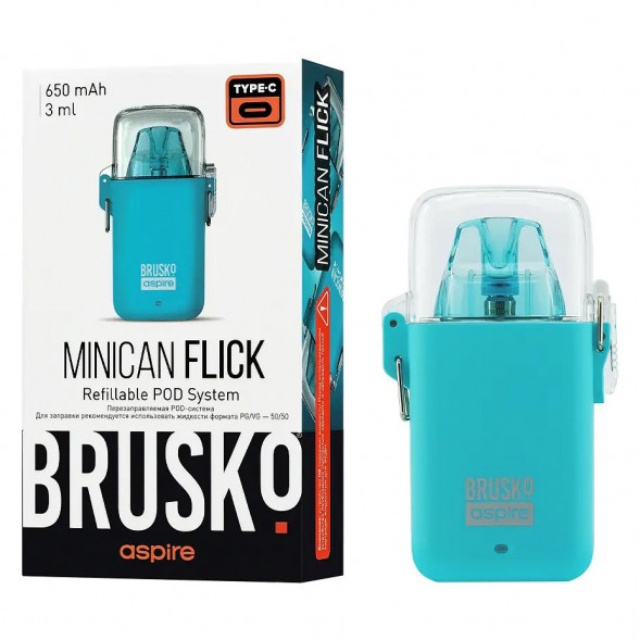 Электронная сигарета Brusko - Minican Flick (Голубой) купить в Челябинске